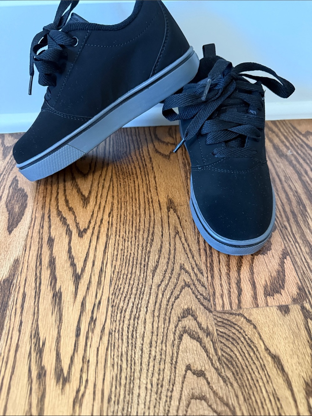 Heelys Black and Gray Youth Lace-Up Skate Sneakers - Picture 3 of 6